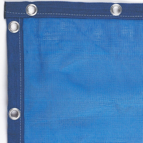 Telo blu ombreggiante al 70% e occhiellato